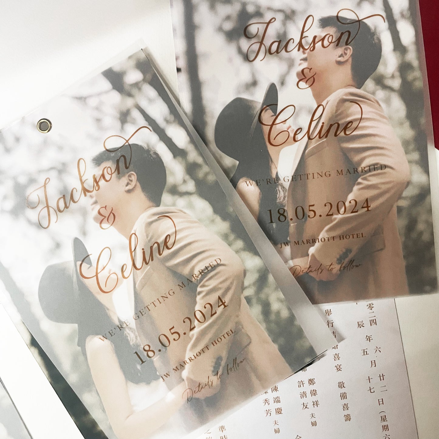 Vellum Wedding Invitation