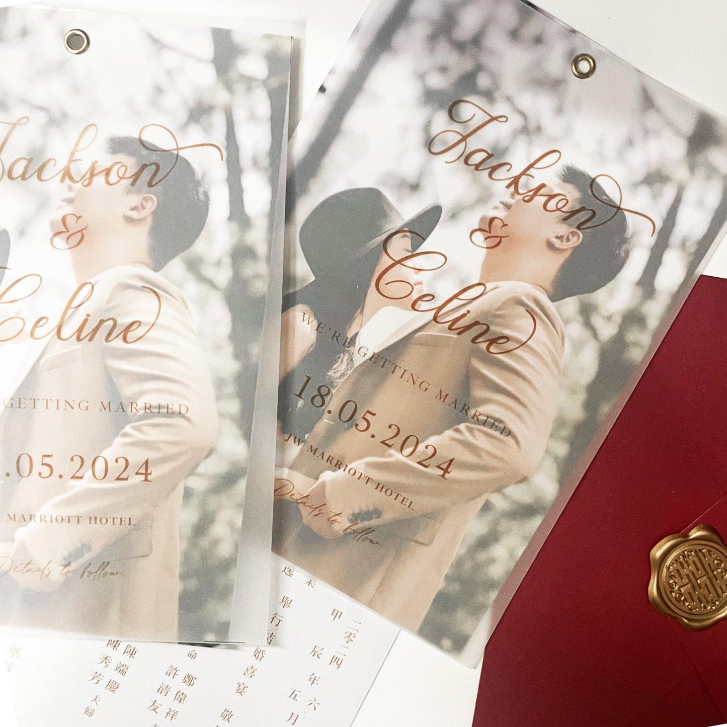 Vellum Wedding Invitation